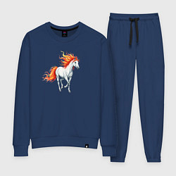 Женский костюм Белая лошадь с огненной гривой