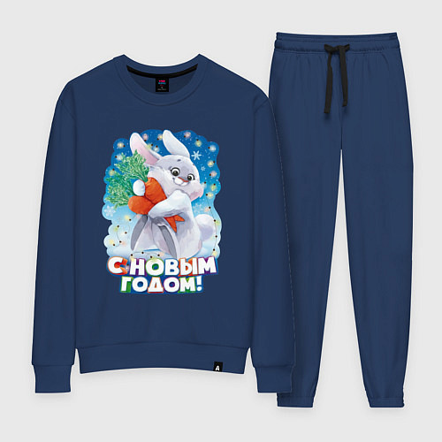 Женский костюм С Новым годом / Тёмно-синий – фото 1