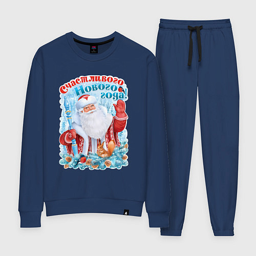 Женский костюм Счастливого Нового года / Тёмно-синий – фото 1