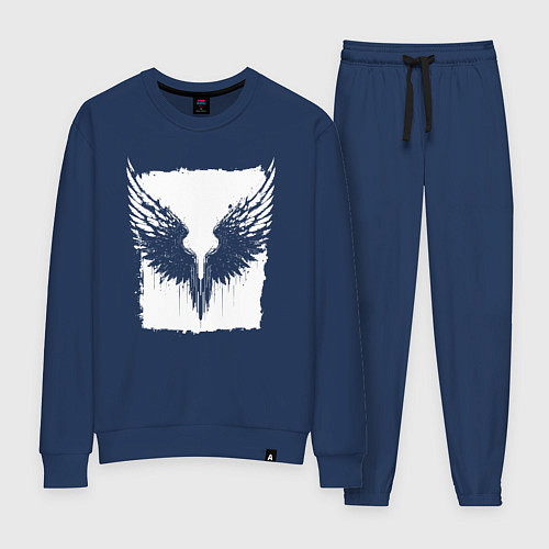 Женский костюм Глитч крыльев / Тёмно-синий – фото 1