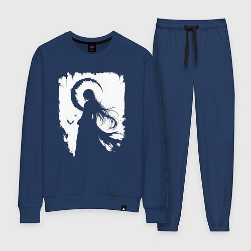 Женский костюм Девушка гот аниме / Тёмно-синий – фото 1