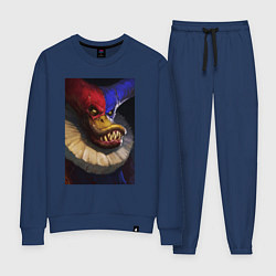 Костюм хлопковый женский Черный плащ - Квага, цвет: тёмно-синий