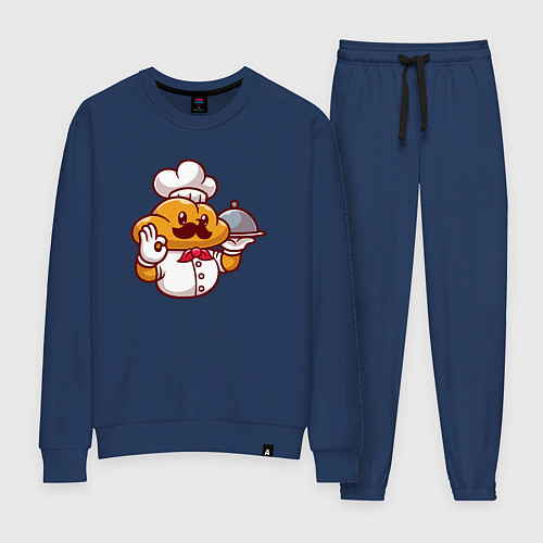 Женский костюм Повар батон / Тёмно-синий – фото 1