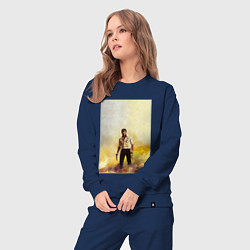 Костюм хлопковый женский Logan, цвет: тёмно-синий — фото 2