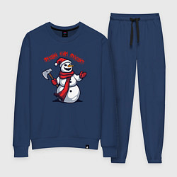 Женский костюм Зловещий снеговик с топором - праздник приходит