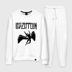 Костюм хлопковый женский Led Zeppelin, цвет: белый