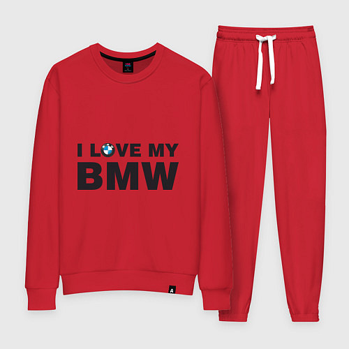 Женский костюм I love my BMW / Красный – фото 1