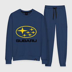 Костюм хлопковый женский Subaru Logo, цвет: тёмно-синий