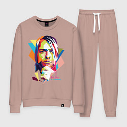 Костюм хлопковый женский Kurt Cobain: Colors, цвет: пыльно-розовый