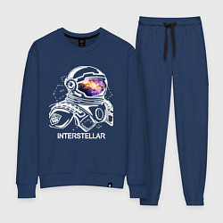 Костюм хлопковый женский Interstellar Spaceman, цвет: тёмно-синий