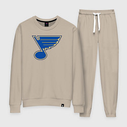 Костюм хлопковый женский St Louis Blues: Tarasenko 91, цвет: миндальный