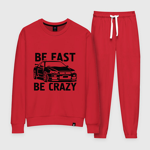 Женский костюм Be fast be crazy / Красный – фото 1