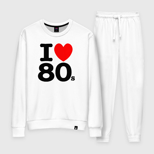 Женский костюм I Love 80s / Белый – фото 1