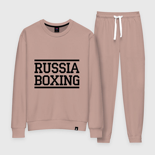 Женский костюм Russia boxing / Пыльно-розовый – фото 1