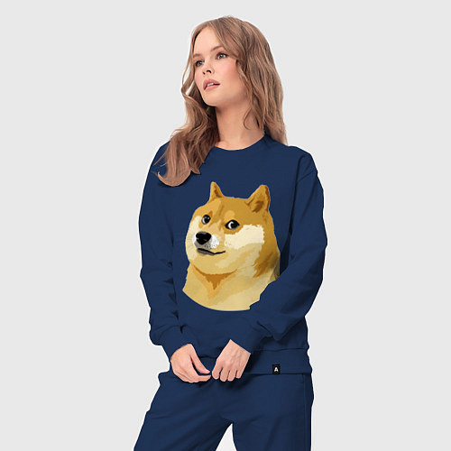 Женский костюм Doge / Тёмно-синий – фото 3