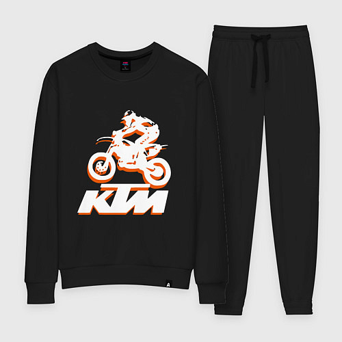 Женский костюм KTM белый / Черный – фото 1