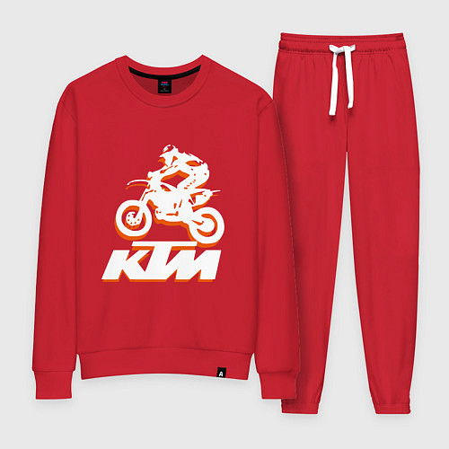 Женский костюм KTM белый / Красный – фото 1