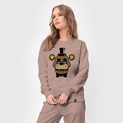 Костюм хлопковый женский Freddy FNAF, цвет: пыльно-розовый — фото 2