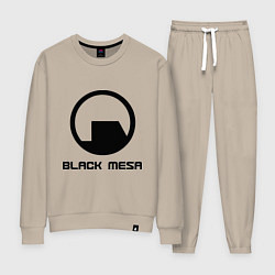 Костюм хлопковый женский Black Mesa: Logo, цвет: миндальный