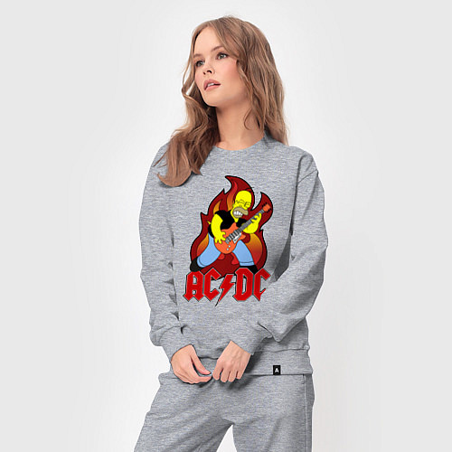 Женский костюм AC/DC Homer / Меланж – фото 3
