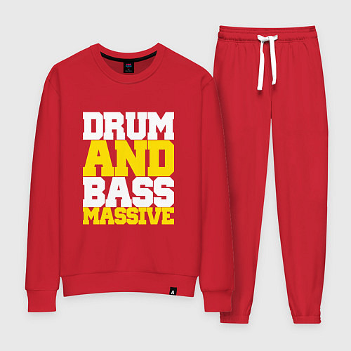 Женский костюм DRUM AND BASS MASSIVE / Красный – фото 1