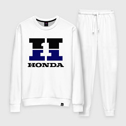 Костюм хлопковый женский Honda, цвет: белый