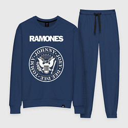 Костюм хлопковый женский Ramones, цвет: тёмно-синий