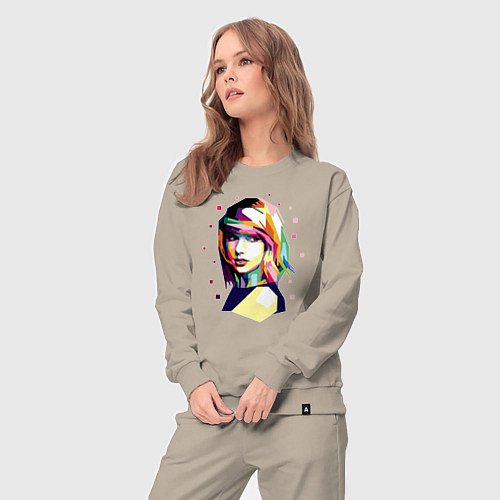 Женский костюм Taylor Swift Art / Миндальный – фото 3