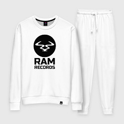 Костюм хлопковый женский Ram Records, цвет: белый