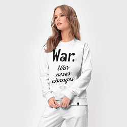 Костюм хлопковый женский War never changes, цвет: белый — фото 2