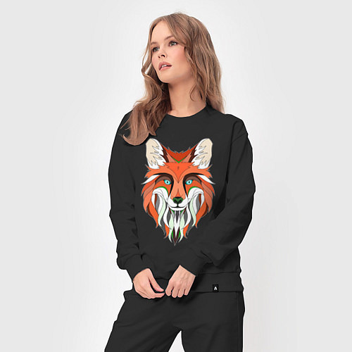 Женский костюм Дизайнерская лиса / Черный – фото 3