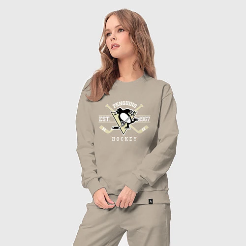 Женский костюм Pittsburgh Penguins: Est.1967 / Миндальный – фото 3
