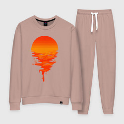 Костюм хлопковый женский Sunset, цвет: пыльно-розовый
