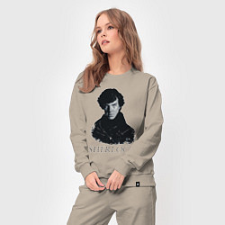 Костюм хлопковый женский Sherlock Art, цвет: миндальный — фото 2