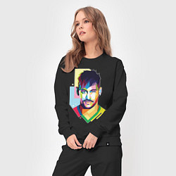 Костюм хлопковый женский Neymar: fun-art, цвет: черный — фото 2