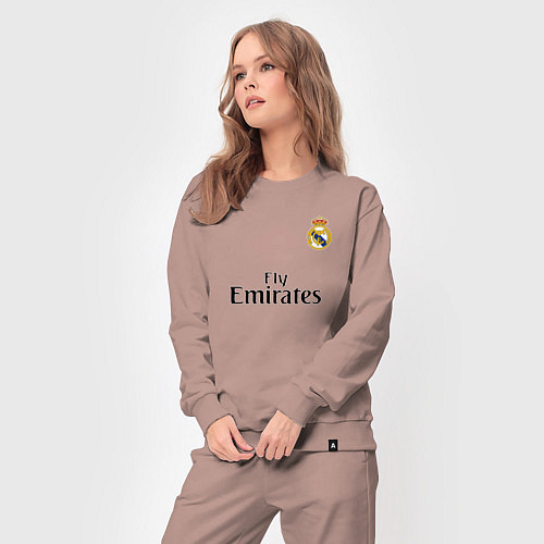 Женский костюм Real Madrid: Fly Emirates / Пыльно-розовый – фото 3