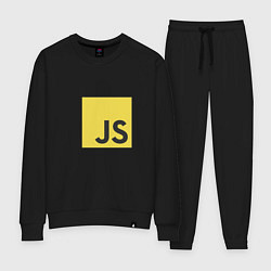 Костюм хлопковый женский JS return true; (black), цвет: черный