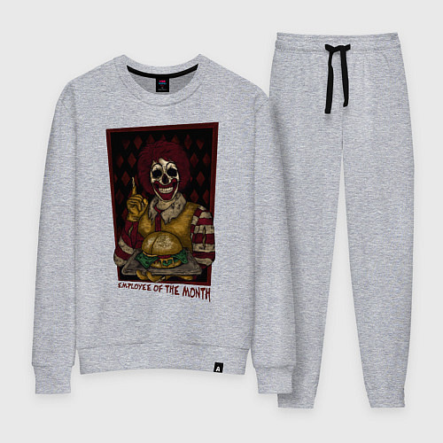 Женский костюм Лучший работник месяца клоун Роналд / Меланж – фото 1