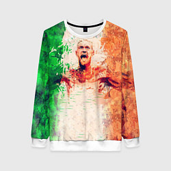 Свитшот женский Conor McGregor: Ireland, цвет: 3D-белый