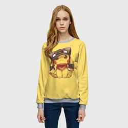 Свитшот женский Pikachu, цвет: 3D-меланж — фото 2