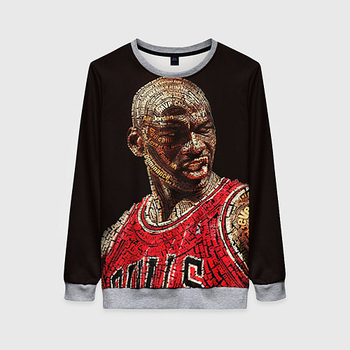 Женский свитшот Michael Jordan / 3D-Меланж – фото 1