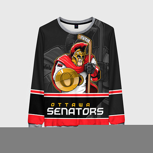 Женский свитшот Ottawa Senators / 3D-Меланж – фото 1