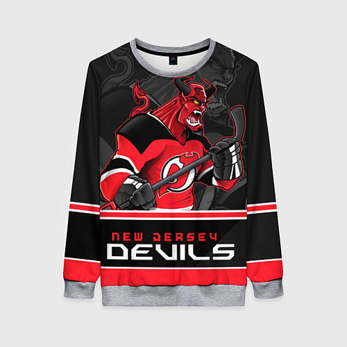 Женский свитшот New Jersey Devils / 3D-Меланж – фото 1