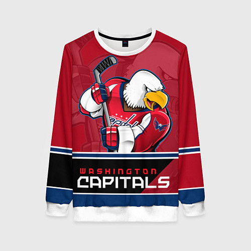 Женский свитшот Washington Capitals / 3D-Белый – фото 1