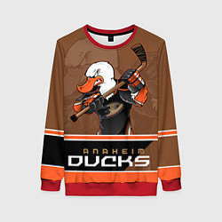 Свитшот женский Anaheim Ducks, цвет: 3D-красный