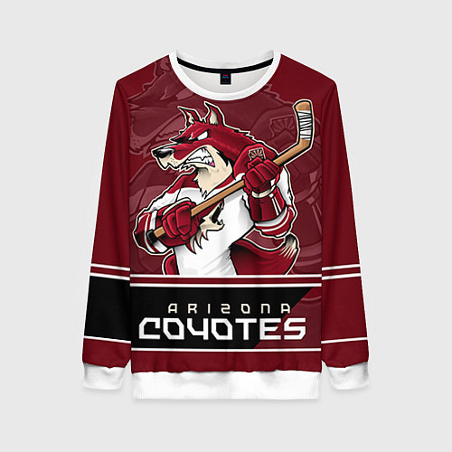 Женский свитшот Arizona Coyotes / 3D-Белый – фото 1