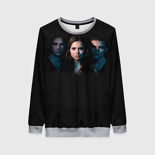 Женский свитшот Vampire Trio / 3D-Меланж – фото 1
