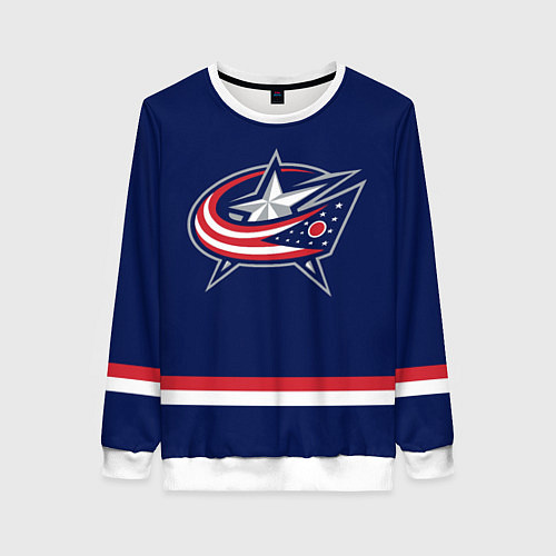 Женский свитшот Columbus Blue Jackets / 3D-Белый – фото 1
