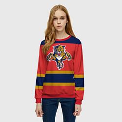 Свитшот женский Florida Panthers, цвет: 3D-красный — фото 2