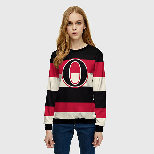 Женский свитшот Ottawa Senators O / 3D-Черный – фото 3